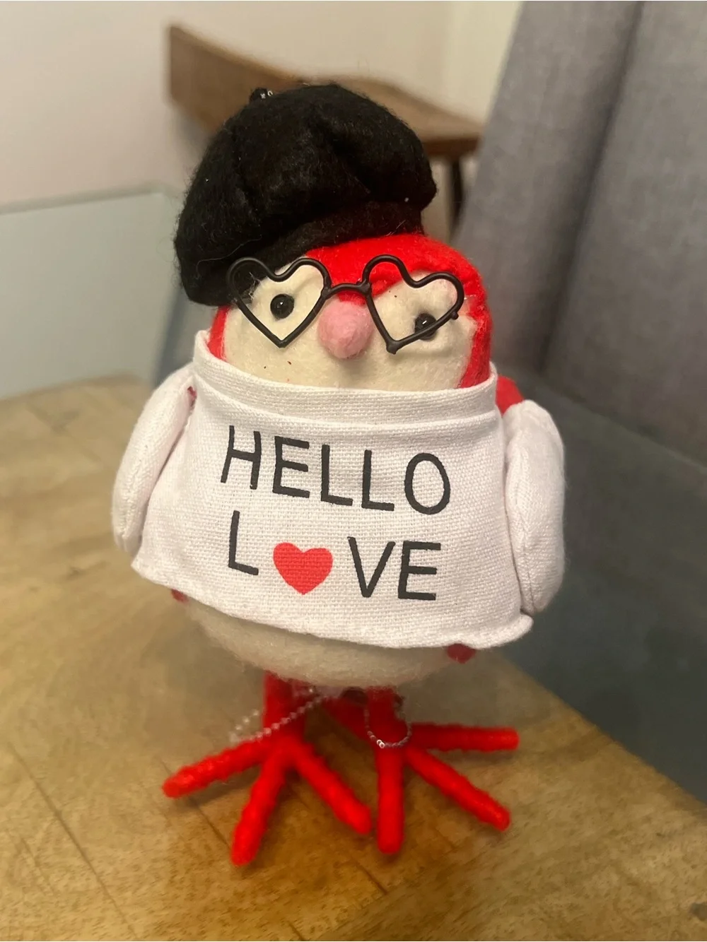 2018 Target Spritz Bird AMI Valentine HELLO LOVE Heart Glasses